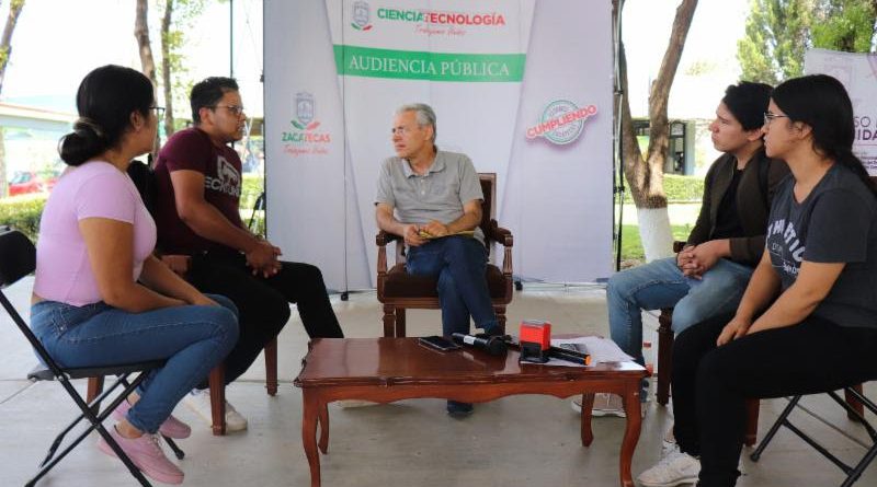 ACUERDA COZCYT ESTABLECER CLUBES DE CIENCIA Y TECNOLOGÍA DURANTE AUDIENCIA EN RÍO GRANDE